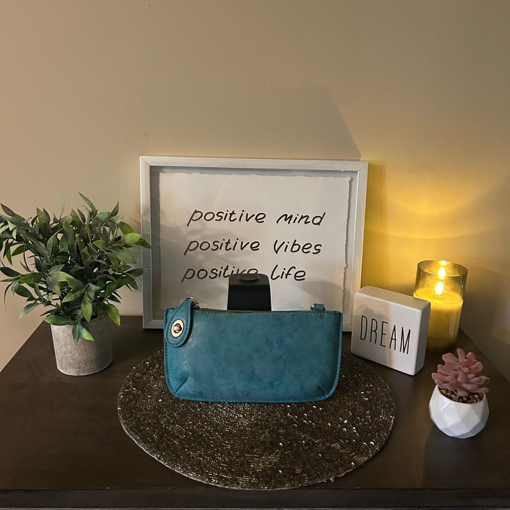 Joy Susan Teal Crossbody Bag Vegan